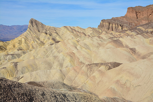 Manly Beacon from the Badlands Loop near Zabriskie Point, Death Valley National Park