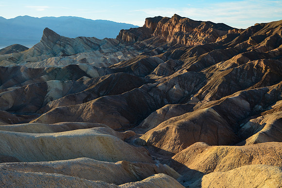 Late afternoon light from Zabriskie Point, Death Valley National Park