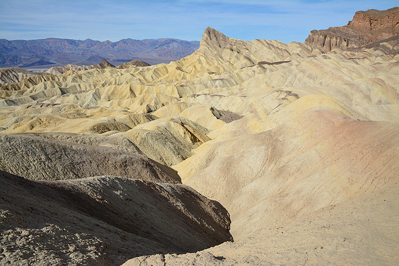 Manly Beacon from the Badlands Loop near Zabriskie Point, Death Valley National Park