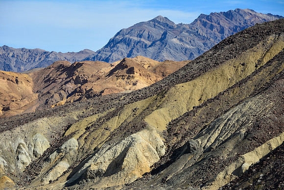 Furnace Creek Wash at the junction of Highway 190 and Dante's View Road, Death Valley National Park