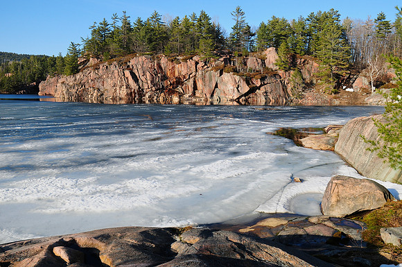 Spring breakup on Little Sheguiandah Lake