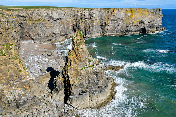 The pinnacle in Mowingword's western bay