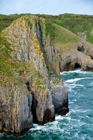 The cliffs east of Skrinkle Haven