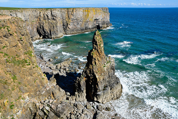 The pinnacle in Mowingword's western bay