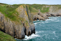 The cliffs east of Skrinkle Haven