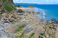 Monkstone Beach from Lodge Valley