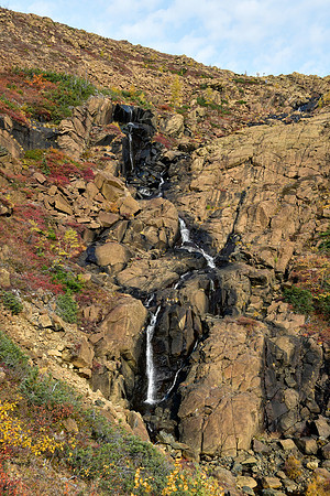 The waterfall in the Grande Cuve, Mont Albert, Parc de la Gaspésie