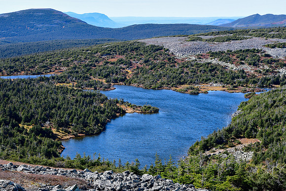 Lac à René from Mont Dos de Baleine, Parc de la Gaspésie