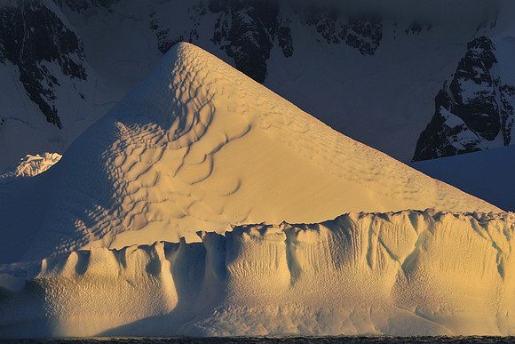 Iceberg at sunset near Booth Island