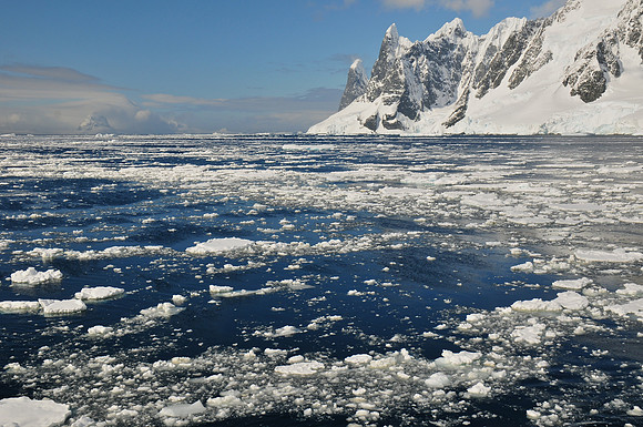 Cape Renard Tower and Humphries Heights at the entrance to the Lemaire Channel