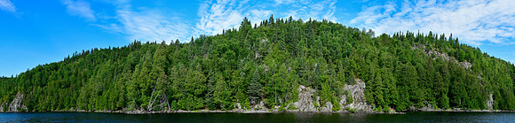 The west side of Lac Sault from Le Dytique, Parc d'Aiguebelle