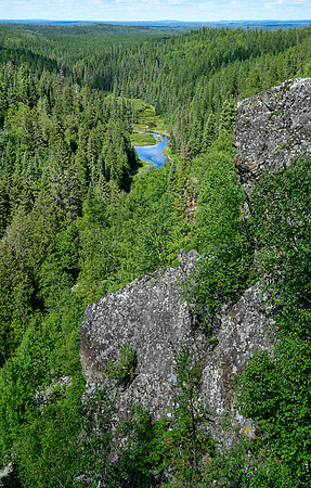 View north from the Harfang viewpoint on the Sentier Les Paysages, Parc d'Aiguebelle