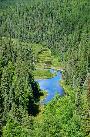 View north from the Harfang viewpoint on the Sentier Les Paysages, Parc d'Aiguebelle