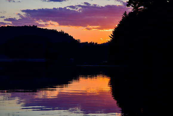 Sunset on Lac Témiscamingue, Parc d'Opémican