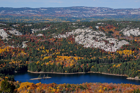 Muriel Lake and Blue Ridge, from Gulch Hill