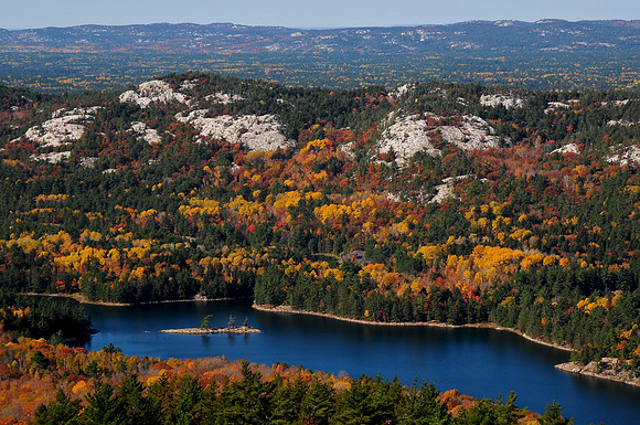 Muriel Lake and Blue Ridge, from Gulch Hill