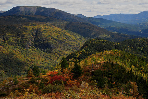 Mont Blanche-Lamontagne from Mont Olivine, Parc de la Gaspésie