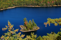 One of Grace Lake's islands from the south