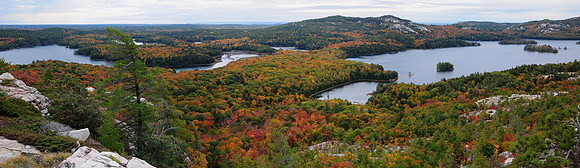 Killarney Lake and O.S.A. Lake from Blue Ridge