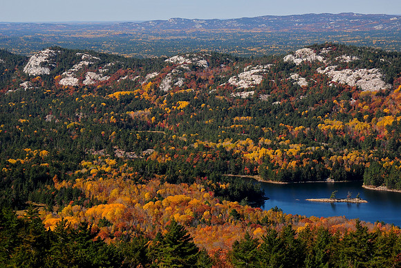 Muriel Lake and Blue Ridge, from Gulch Hill