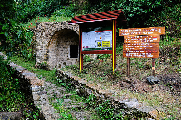 The start of the GR 20 at Calenzana