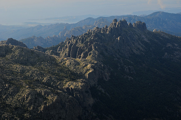 The Aiguilles de Bavella from the Refuge d'Asinau