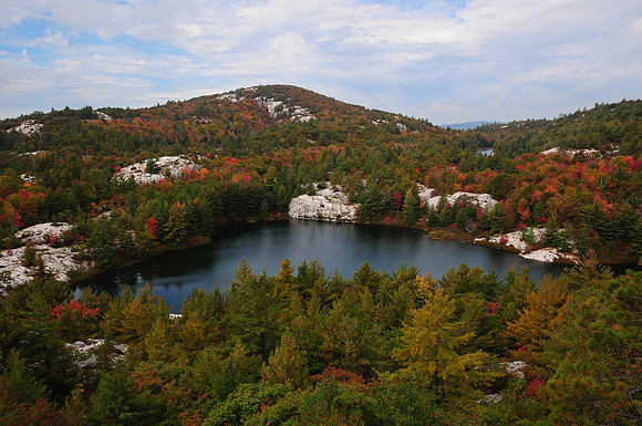 An unnamed lake on Blue Ridge (GR 727031)