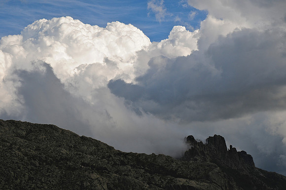 The Aiguilles de Bavella from the Refuge d'Asinau