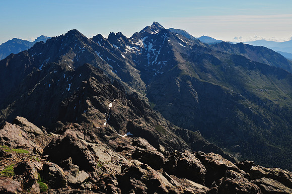 Monte Cinto from the summit of Paglia Orba